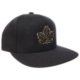 Canada Mighty Maple Snapback Black Metallic Gold