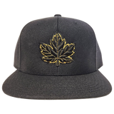 Canada Mighty Maple Snapback Black Metallic Gold