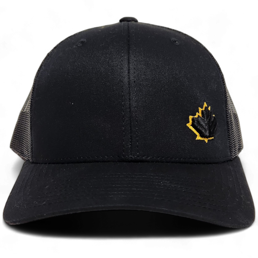 Black trucker hat canada sales