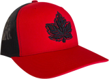 Canada Cap Mighty Maple Classics Trucker Red Black