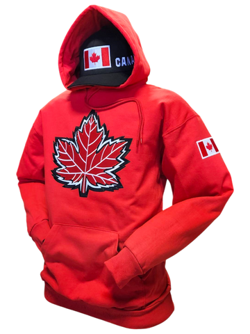 Canada Hoodie Mighty Maple Red Made In Canada