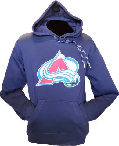 Colorado Avalanche Embroidered Crest Hoodie Navy