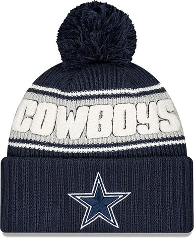 Dallas Cowboys Sport Knit Fleece Lined Pom Toque