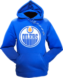 Edmonton Oilers Embroidered Crest Hoodie Royal