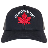 Elbows Up! Canada Trucker Black Alt