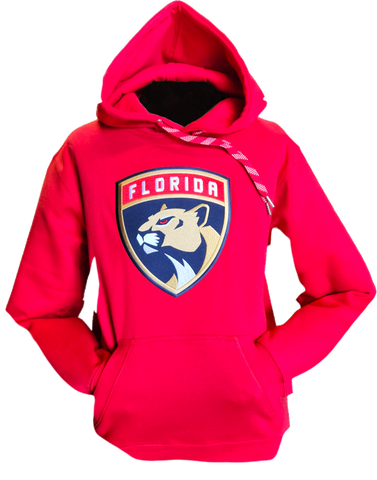 Florida Panthers Embroidered Crest Hoodie Red