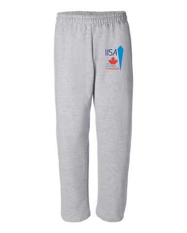 IISA Open Bottom Sweat Pants Grey
