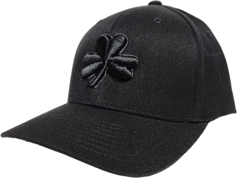 Irish Cap Gothic Clover Blackout