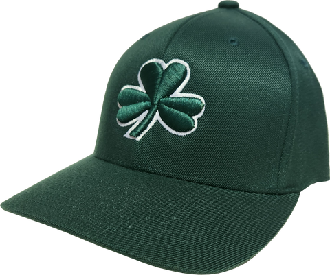 Irish Cap Clover Dk Green with White