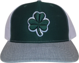 Irish Clover Trucker Snapback Forest Heather Grey
