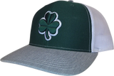 Irish Clover Trucker Snapback Forest Heather Grey