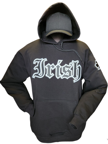 Irish Hoodie Gothic Black