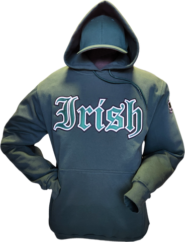 Irish Hoodie Gothic Green