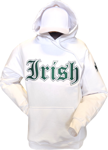 Irish Hoodie Gothic White