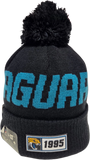 Jacksonville Jaguars NFL 100th Anniversary Fleece Lined Pom Toque
