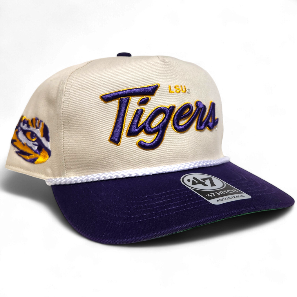 LSU Tigers Rope Hat 47 Crosstown Script More Than Just Caps Clubhouse