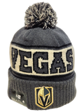 Las Vegas Golden Knights Retro Knit Fleece Lined Pom Toque