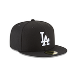 Los Angeles Dodgers Black And White New Era 59Fifty Fitted