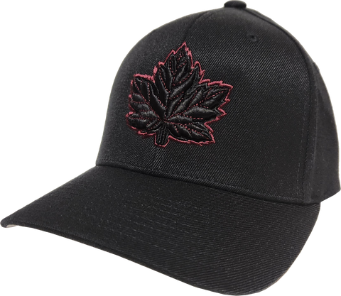 Canada Cap Mighty Maple Black Maroon