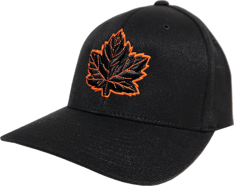 Canada Cap Mighty Maple Black Orange