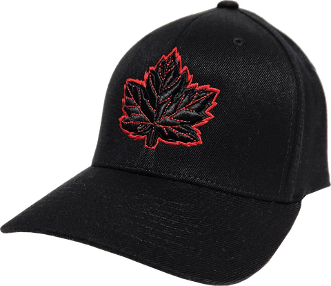 Canada Cap Mighty Maple Black Red