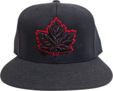 Canada Cap Mighty Maple Snapback Black Red