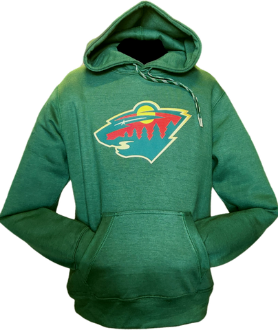 Minnesota Wild Embroidered Crest Hoodie Green
