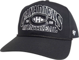 Montreal Canadiens '47 Break Wood Hitch Snapback Black And White
