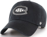 Montreal Canadiens Clean Up Cap Black And White