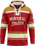 Montreal Canadiens '47 HPD Block Script Superior Lace Hoodie
