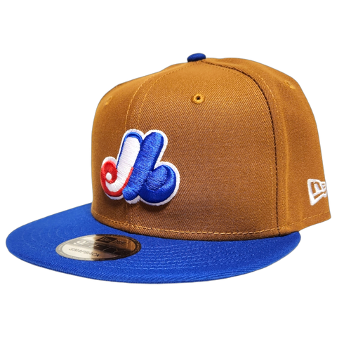 Montreal Expos New Era 9Fifty Snapback Peanut Royal