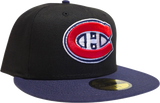 Montreal Canadiens NHL 59FIFTY Fitted Black Dk Royal