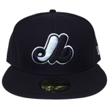 Montreal Expos Black And White New Era 59Fifty Fitted