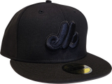 Montreal Expos Blackout Vintage Wool New Era 59Fifty Fitted