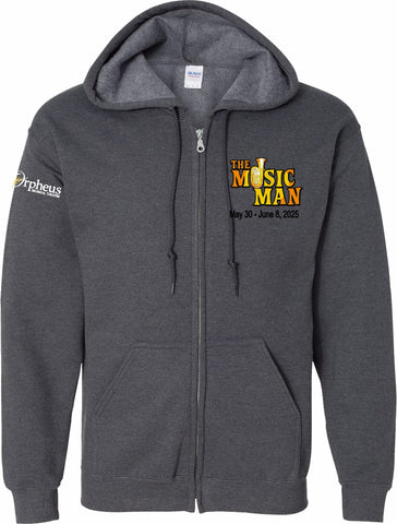 The Music Man Zip Hood Dark Heather