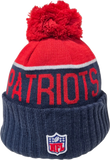 New England Patriots Vintage Sideline Knit Fleece Lined Pom Toque