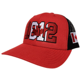 Canada 1812 Trucker Hat Red Black