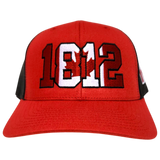 Canada 1812 Trucker Hat Red Black