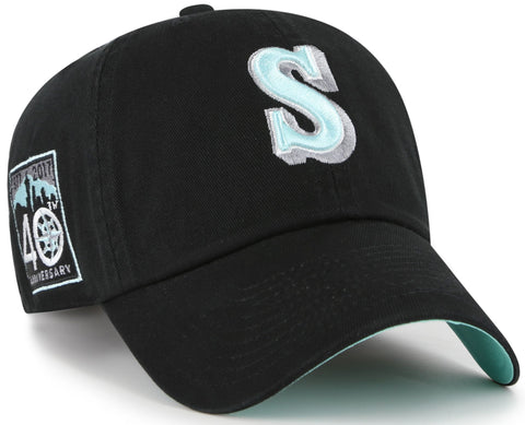 Seattle Mariners '47 Black Mint Clean Up Cap