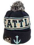 Seattle Kraken Alt Retro Knit Fleece Lined Pom Toque