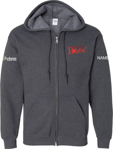 Something Rotten Zip Hood Dark Heather