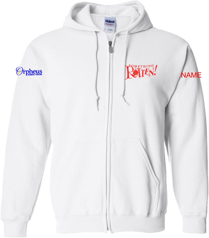 Something Rotten Zip Hood White
