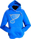 St. Louis Blues Embroidered Crest Hoodie Blue