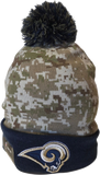 St. Louis Rams Vintage Salute to Service Fleece Lined Pom Toque
