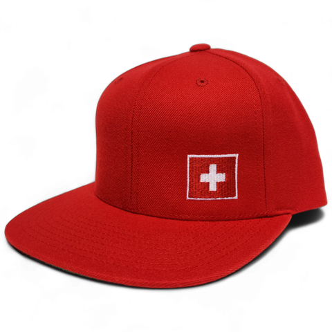 Switzerland Snapback Red