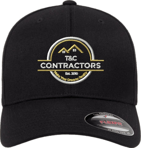 T&C Contractors Flexfit Black