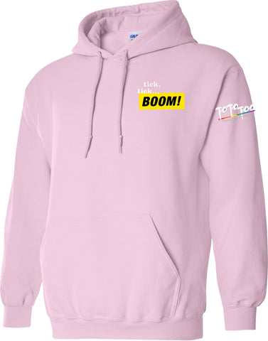 Tick Tick Boom Hoodie Light Pink