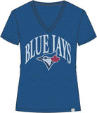 Toronto Blue Jays '47 Women's Tried N True Slub Jersey V-Neck Tee