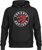 Toronto Raptors Embroidered Crest Hoodie Black