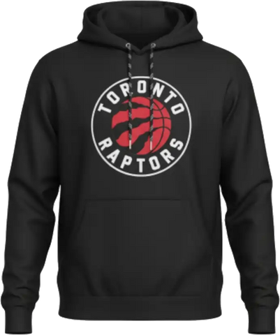 Toronto Raptors Embroidered Crest Hoodie Black